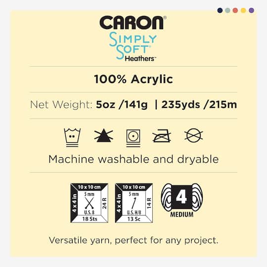 Caron® Simply Soft® Heather Yarn